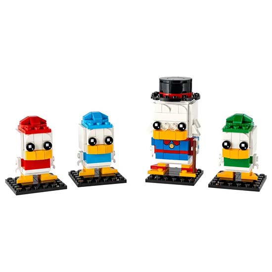 

LEGO Brickheadz Disney Ducktales 40477 Скрудж МакДак, Луи, Хьюи и Дьюи