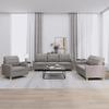 VidaXL Sofa Set with Cushions 3 Pcs, Sofas with Armrests and Backrest, Furniture Set, Living Room Furniture, 3201249