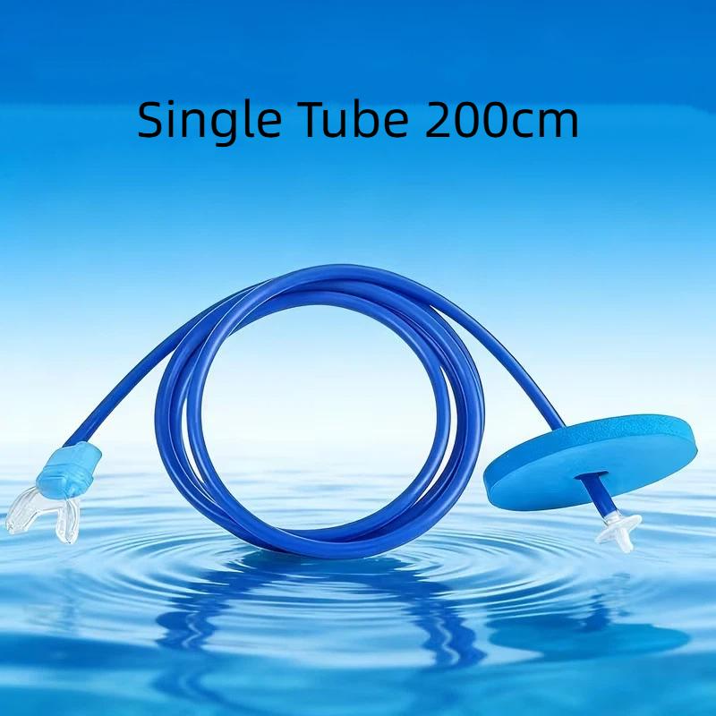 Full Dry Long Snorkel Tube 1M 1.5M 2M 3M 4M Silicone Mouthpiece Floating Valve Anti Water Entry For Adults Swim Training