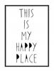 Picture Poster In a Frame 33x43 Cm Happy P046