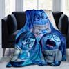 1pc,"Home Decor Blue Character Blanket Perfect for Sofa, Bedroom, Living Room, Travel