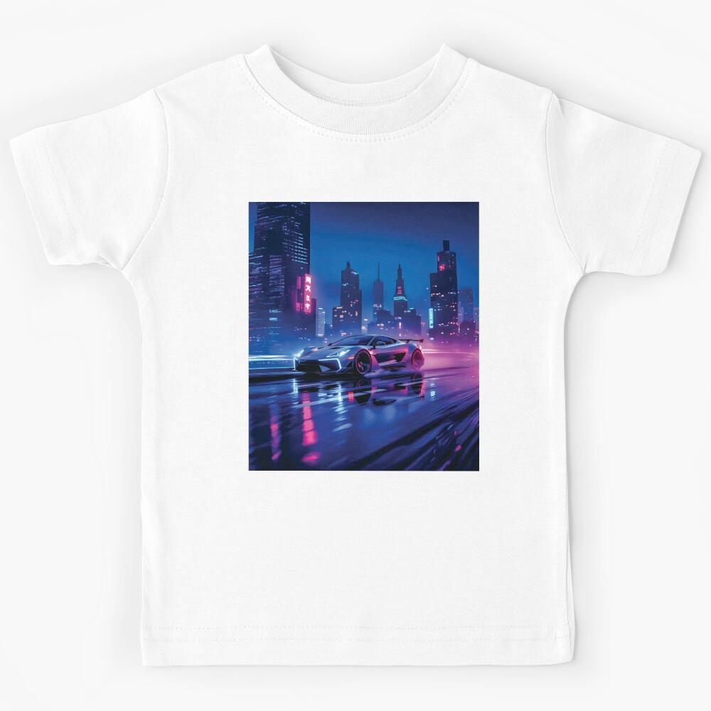 Futuristic Car Chase Kids T-Shirt 160