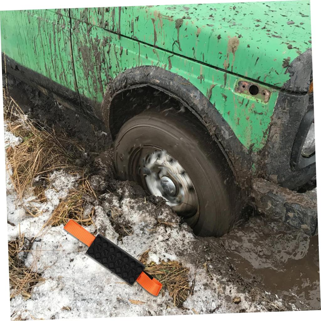 TINEASUR Prancha de Escape, Placa Antiderrapante para Roda, Tapete de Segurança Antiderrapante para Emergência, Placa de Tração Antiderrapante, Emergência