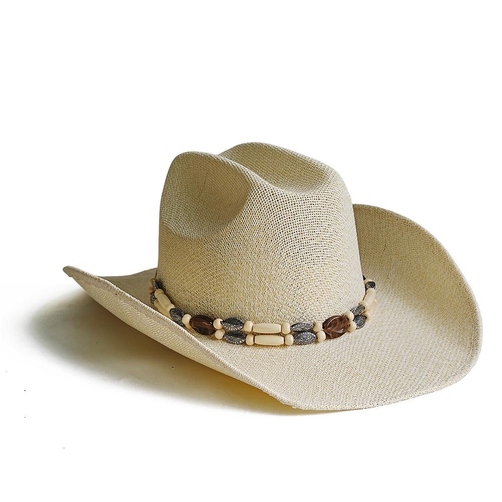 Sombrero de Vaquero Occidental de Ala Ancha Sombrero Tejido a Máquina Para Mujeres Hombres Protección Solar para Exteriores Playa Viajes Vacaciones