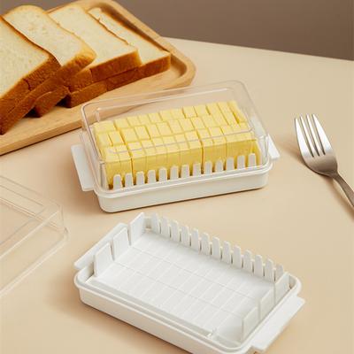 Butter Cutter Box Cheese Storage Box with Lid Butter Dish Stick Butter Container for Refrigerator Kitchen Gadgets Tools