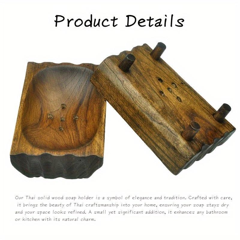 Wood Soap Holder Decorative Handmade Soap Stand for Bathroom Shower Kitchen Stylish Bathroom Decor Soap Dish