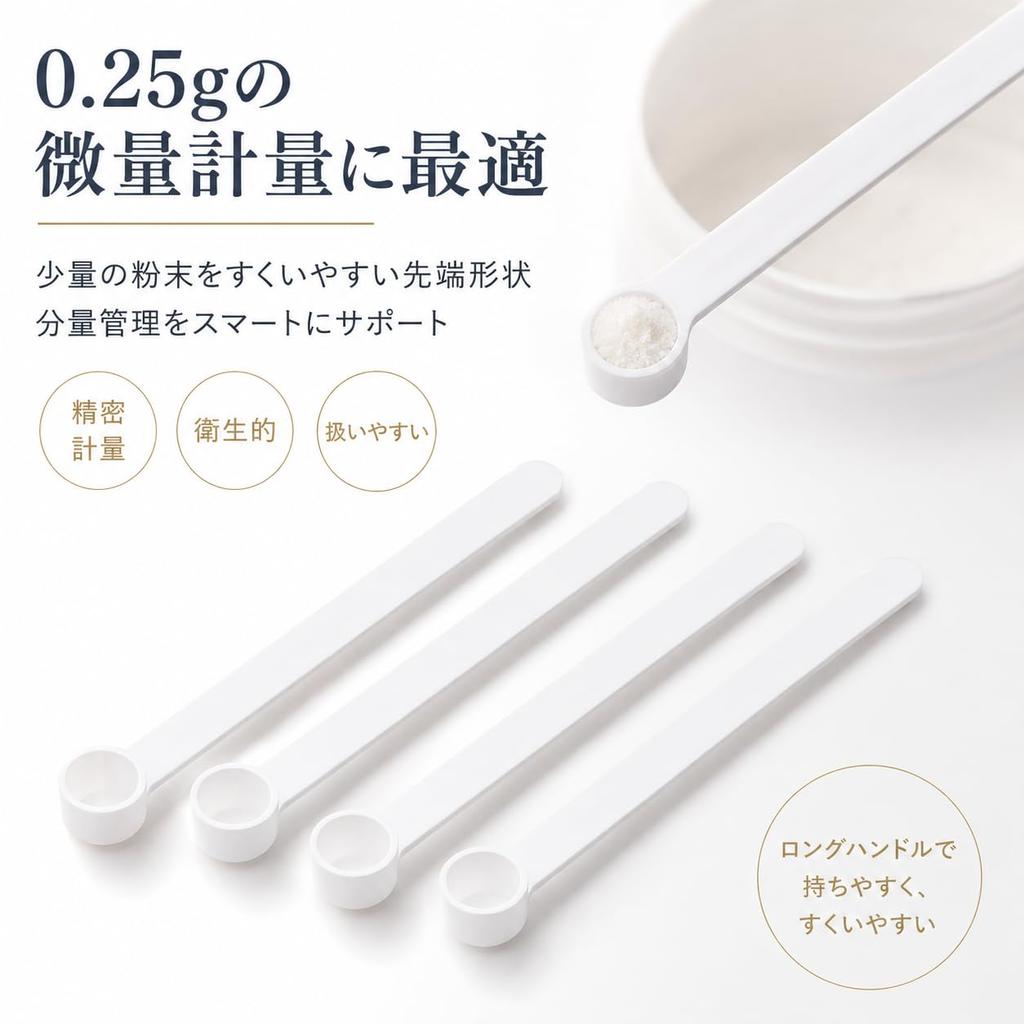 ShenJiaxxxxxx Micro Spoons, 0.25ml Measuring, 12-Pack, Long Handle, Plastic, for Accurate Measurement, Home, Restaurants, Cosmetics, and Condiments