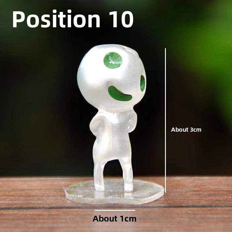 Mini princezna Mononoke Světelný strom Elfové Ozdoba pro panenku Mikrokrajinka Bonsai