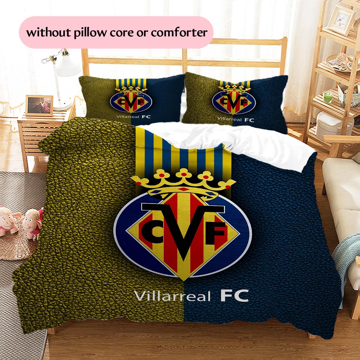 Villarreal CF raksta gultasveļa Mājas dekorēšana
