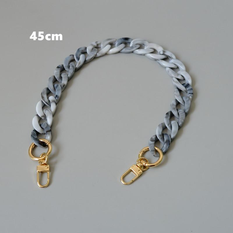 New Fashion Woman Handbag Accessory Chains Detachable Replacement White Red Blue Bag Strap Women Shoulder Resin Phone Case Chain