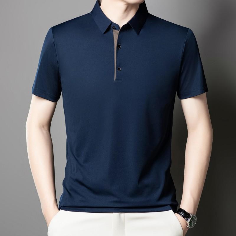 Top Grade Designer Brand Polo Shirt Men Summer New High Short Sleeve Regular Casual Simple Solid Tops Fashions Mens Clothes 2026