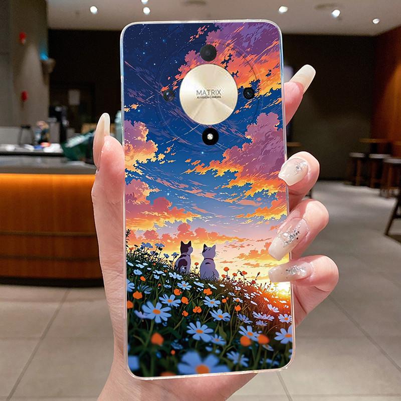Casing For Honor X9b X9a Magic 6 5 Lite 5G Luxury Dragon Cute Cool Boys Girls Transparent Soft silicone Back Cover Phone Case