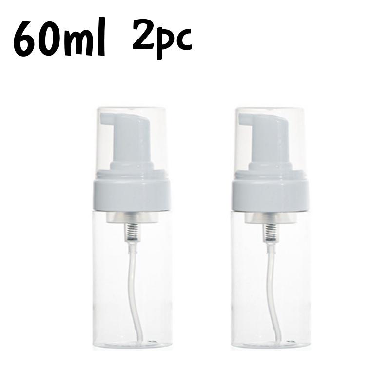 2/1 Stück Schaumpumpe Flasche Leer Plastik Mousse Spender für Gesichtsreiniger Seife Nachfüllbar Reise Shampoo Behälter 30-100ml