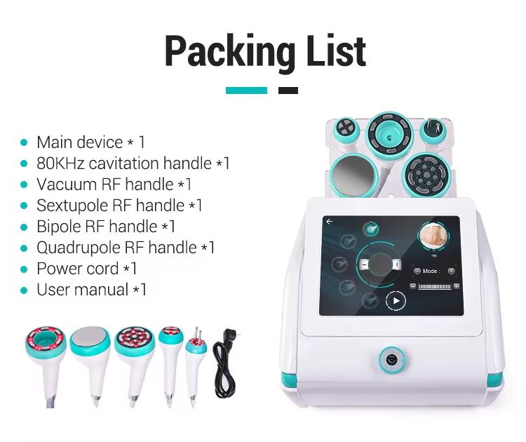 New 80K Five-in-one Fat Blasting Instrument Radio Frequency Negative Pressure Lifting And Shaping Fat Slimming Beauty Equipment
