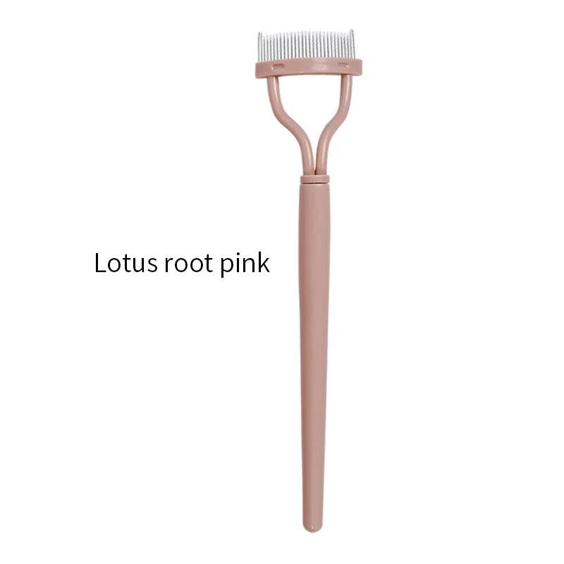 Wimperntrenner, Metallzähne, gerade Wimpernzange, Schönheits-Make-up, rostfreier Wimpernbürstenkamm, Mascara-Curl-Make-up-Tool