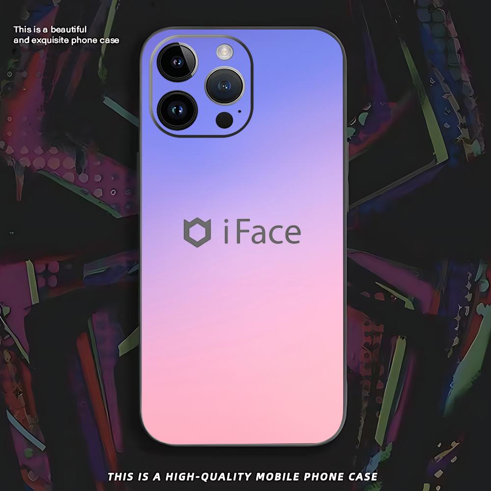 

Fashion Designed IFacE Phone Case For iPhone 17 16 e 15 14 13 12 11 XS XR Plus Mini Pro Max Soft black Shockproof Cover iPhone 14 Pro Max