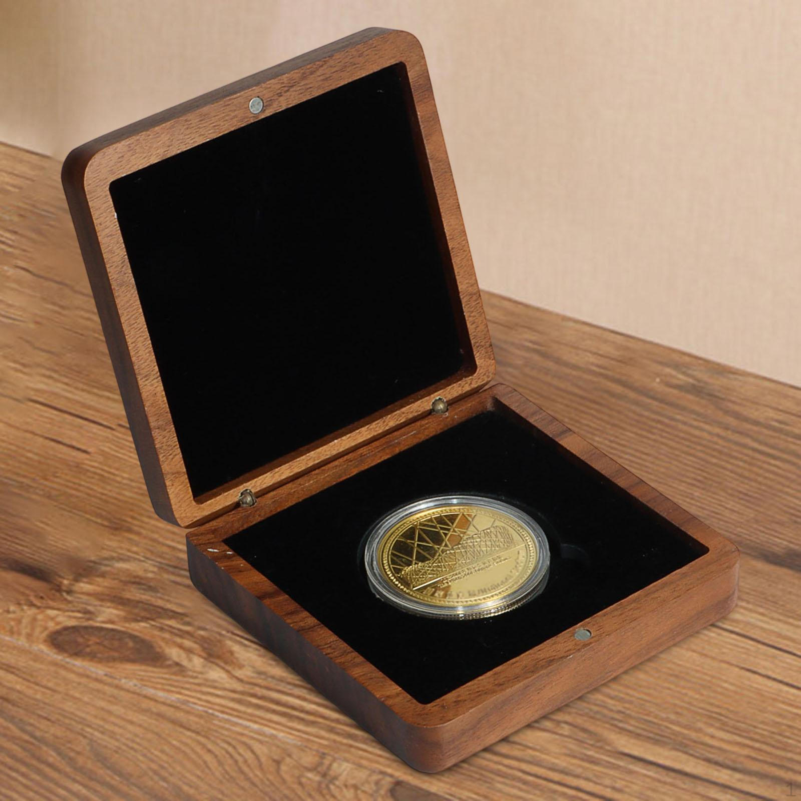 Коробка Презентационный Дисплей Органайзер Памятный Держатель Коллекционный Кейс для Сувенира чёрный 1770₽