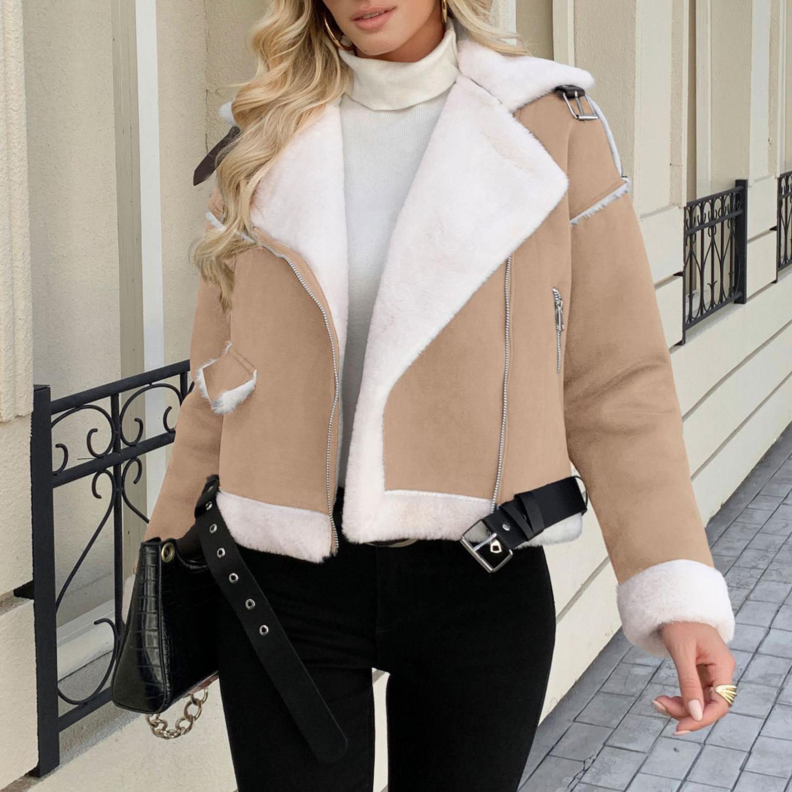 

Женские деловые повседневные рабочие куртки с пуговицами и лацканами, с открытым передом, с длинным рукавом и капюшоном, осенний наряд XL