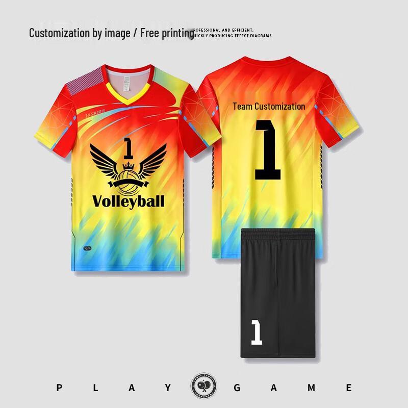Chiwu Unisex Quick-Dry Volleyball Uniform Set