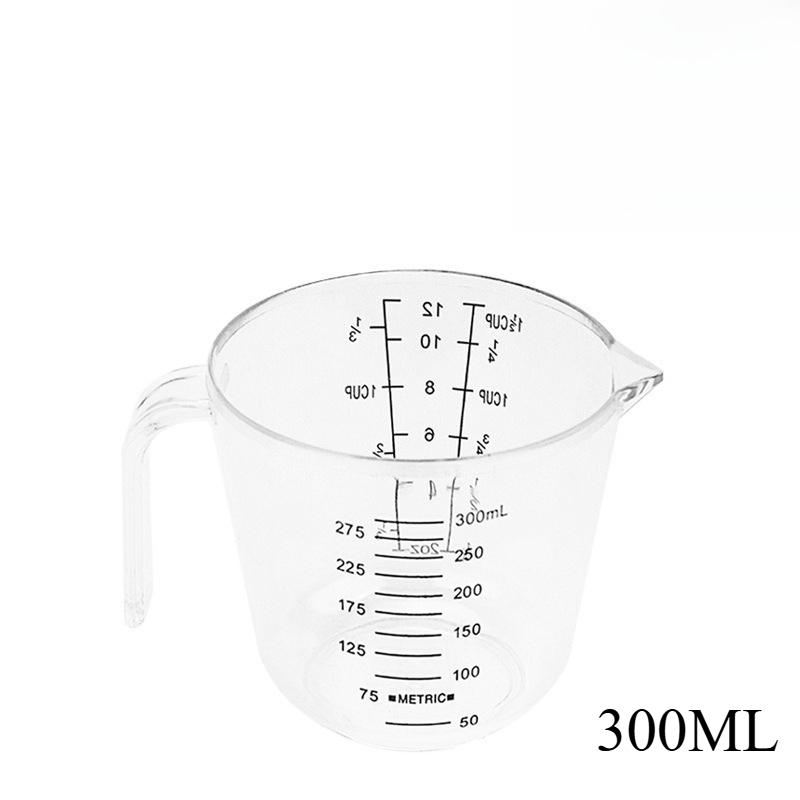 Measuring cup 150/300/600/1000ML transparent measuring cylinder scale plastic measuring cup large-capacity baking tool