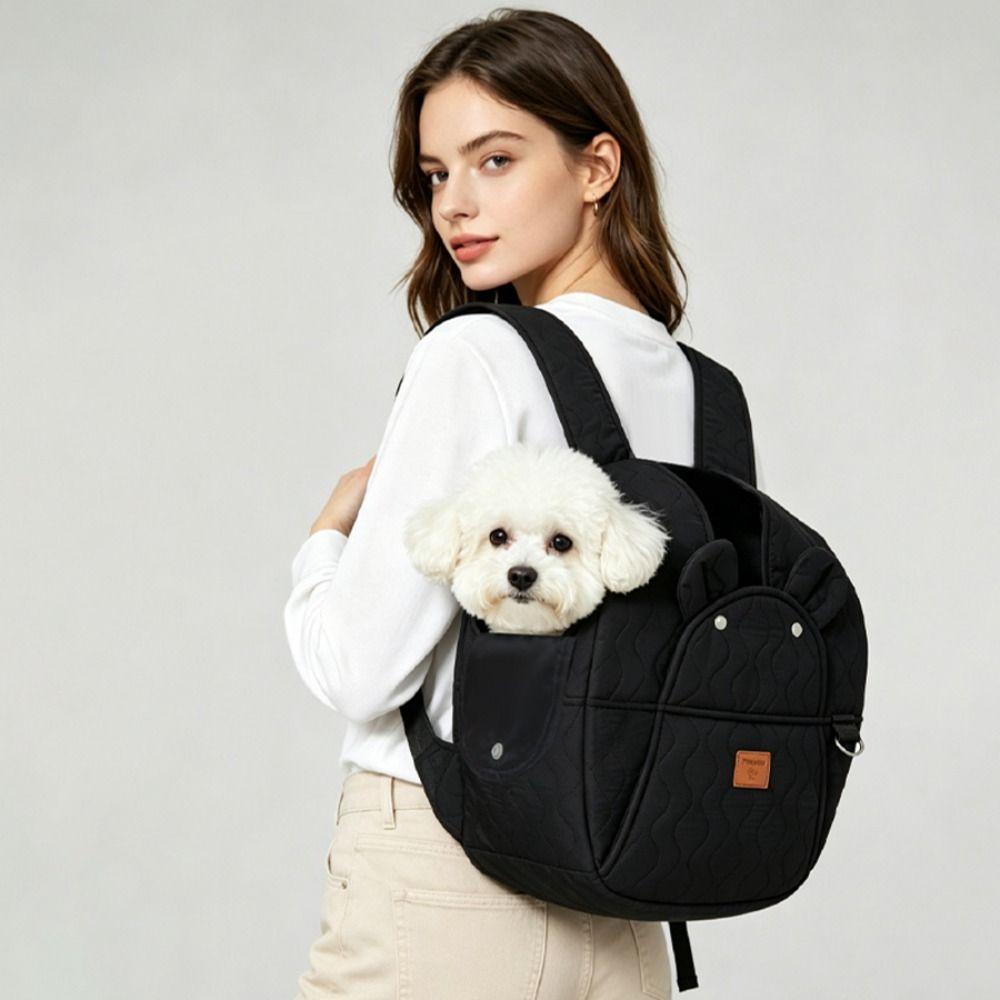 Side Ventilation Cat Carrier Backpack Adjustable Strap Cat Carrier Bag Dog Carrier Backpack  Hiking