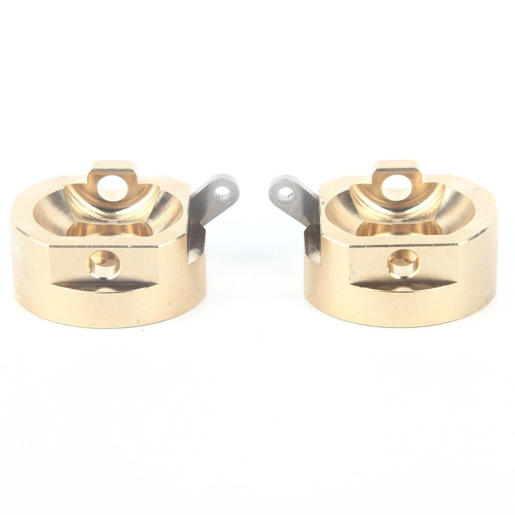 LCX Racing 1/10 RC Crawler CNC Brass AR44 Front Axle Steering Knuckles for Axial SCX10 II 90046 90047 Upgrades Parts Accessories