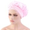 Sleep Cap Satin Bonnet Night for Head Cover Wide Elastic Band Sleeping Soft Adjustable Ribbon Strap Hair Turbans for Wom