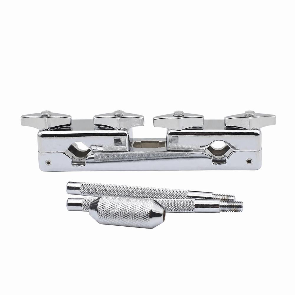 Metal Drum Clamp Holder Silver Percussion Clamp Mount Cowbell Mounting Bracket For Drum Set