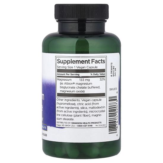 Albion®, Magnesium Glycinate, 133 Mg, 90 Vegan Capsules