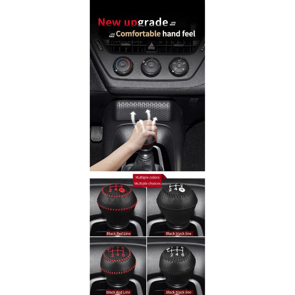 For Toyota RAV4 Corolla Gear Shift Knob Cover Gear Lever Protective Case Handle Leather Cover Shifter