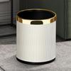 Large Double-Layer Metal Trash Can