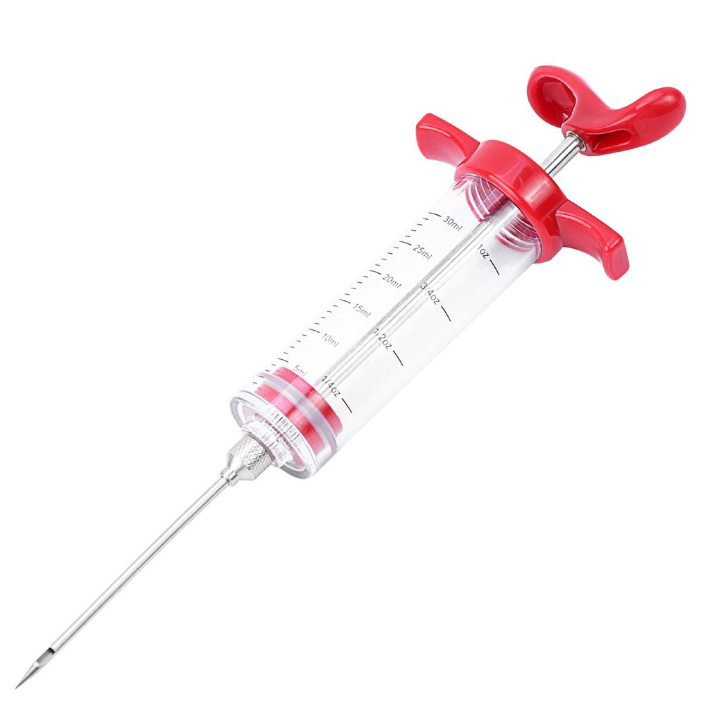 Flavor Needle BBQ Meat Injector Spice Syringe Marinade Injectors Stainless Steel Pork Steak Meat Sauces Syringes Kitchen Tools