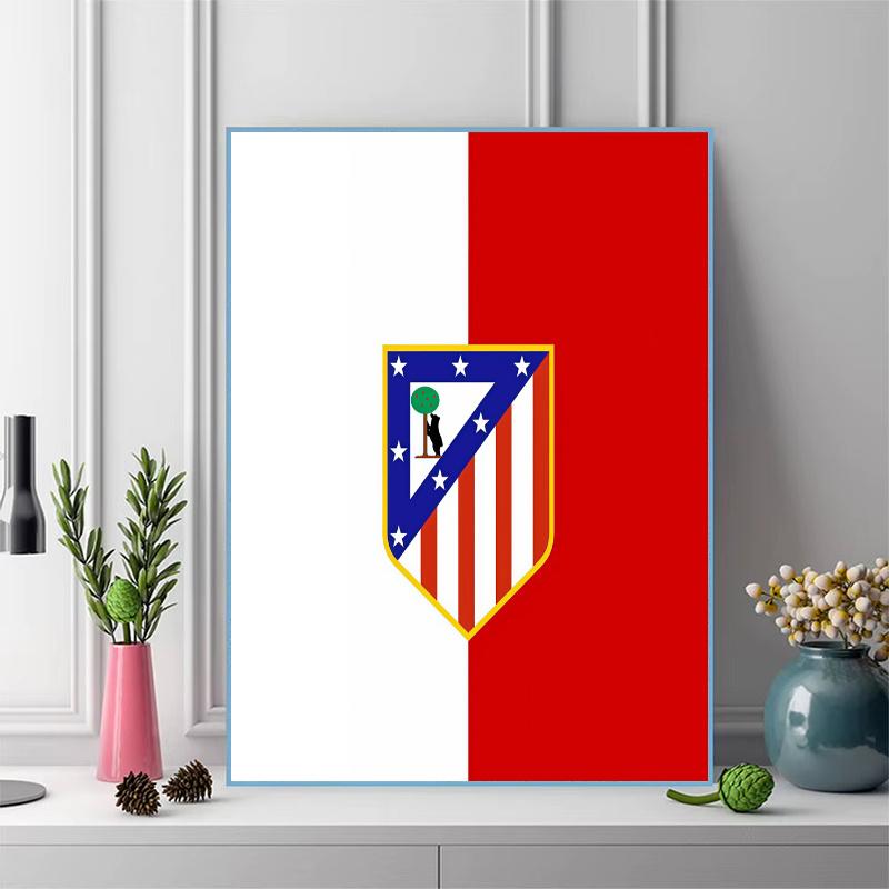 Atltico Madrid Heroes 100% Round Full Drill 5D DIY Diamond Painting Embroidery Cross Stitch Rhinestone Decor