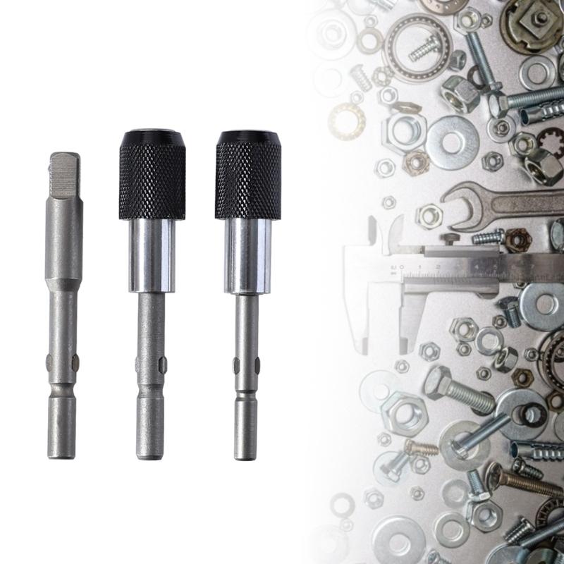 3 ks/sada 801 802 až 1/4 palce Magnetický šroubovák s magnetickým šroubovákem Držák bitů Rychloupínací elektrické vrtací tyčové nástroje