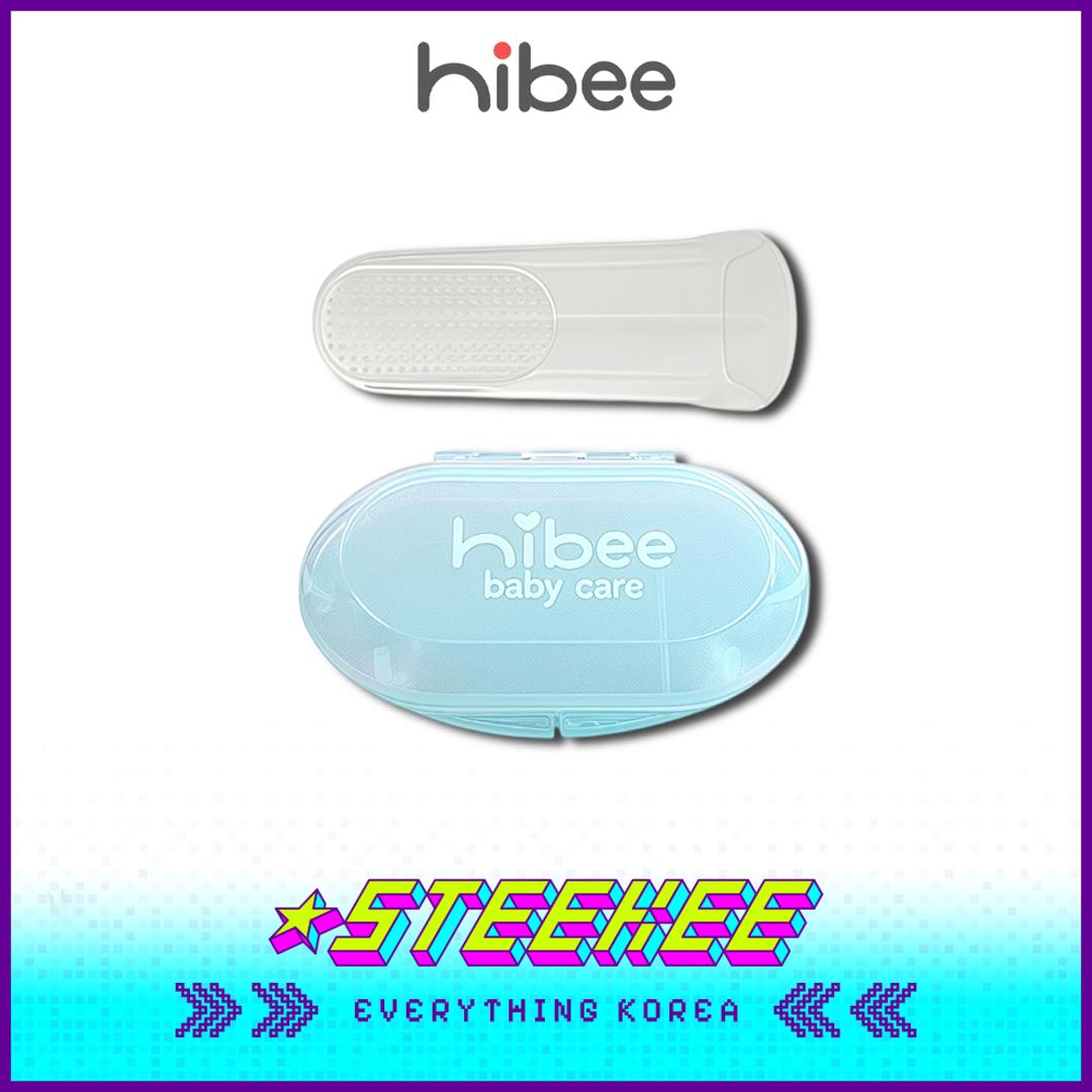 

Hibee Детская силиконовая мягкая зубная щетка для пальца, очиститель полости рта с футляром от Steekee Korea 4330