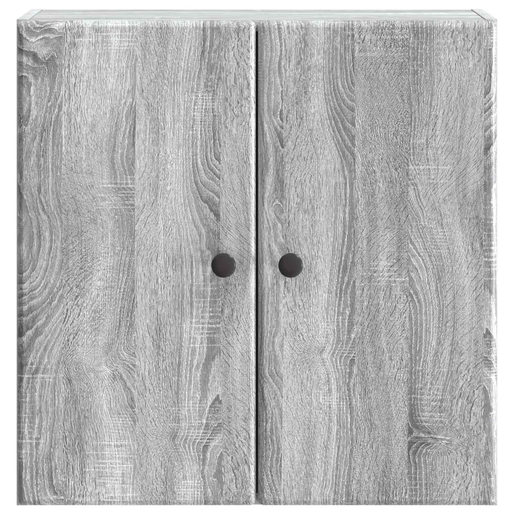 Wall Mounted Cabinet Grey Sonoma 59 x 31 x 60 cm Particleboard