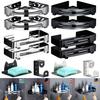 Bathroom Shower Corner Shelf with Two Hooks Stainless Steel, Wall Mount Shelves