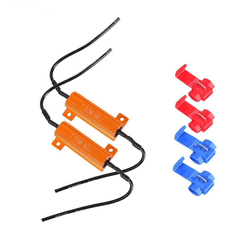 2 pcs 10 W 25 W 50 W Load Resistor for LED Bulbs Resistors for LED Lamp, CANbus, Brake Light, Flicker
