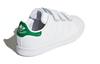adidas Originals Stan Smith Cf C Green Tail Slip Resistant Low Top Kids' Skateboarding Shoes White Green Kids' M20607