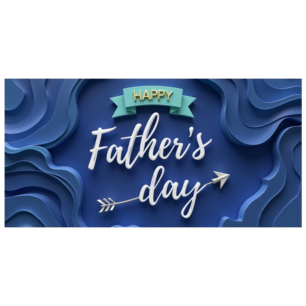 Polyester Material Blaues Banner Party Hintergrund Feier Banner für Vatertagsfeier Hintergrund Fotoshooting