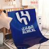 Hot Al H-Hilal S-SFC Football Blanket Soft Comfortable Nap Plush Suitable For Iiving Room Office Bedroom Birthday Home Kid Gift