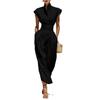 Spring/Summer 2026 European & American High-Waisted Long Skirt and Loose High-Neck Top Commuting Dress for Women