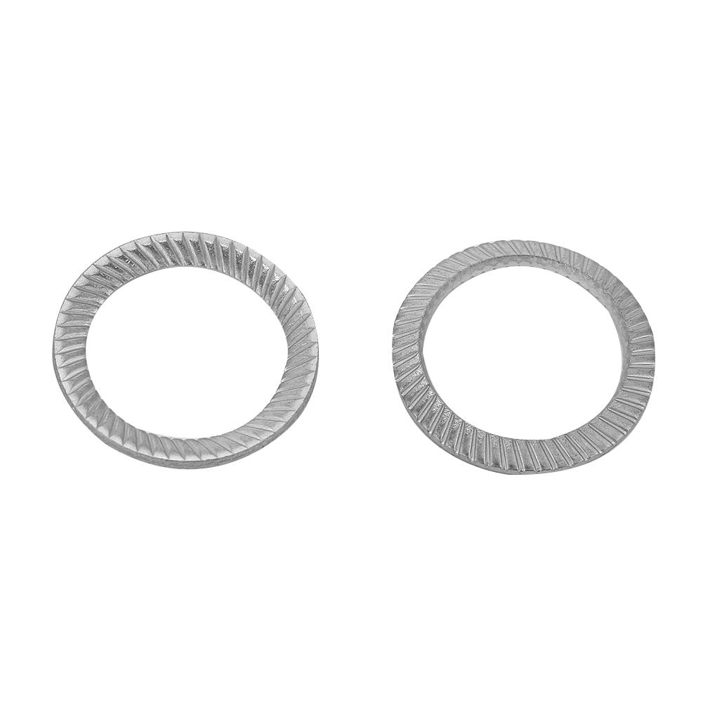 30pcs Stainless Steel Double Side Spring Locking Washer Tool Flat Set DIN9250 M12