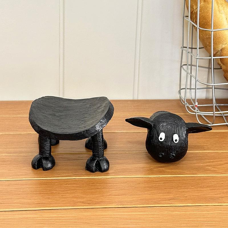 1pc Cute Sheep Roll Paper Towel Holder Creative Living Room Coffee Table Dining Table Kitchen Bedroom Roll Paper Tube Holder