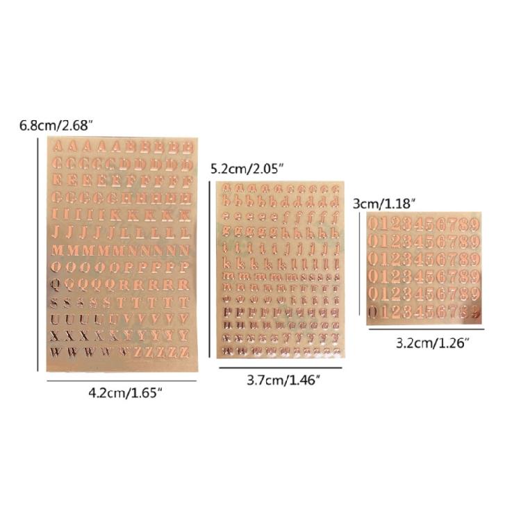 Naklejki Żywiczne z Cyframi i Literami Dekoracje Alfabetu do Silikonowej Formy Żywicznej