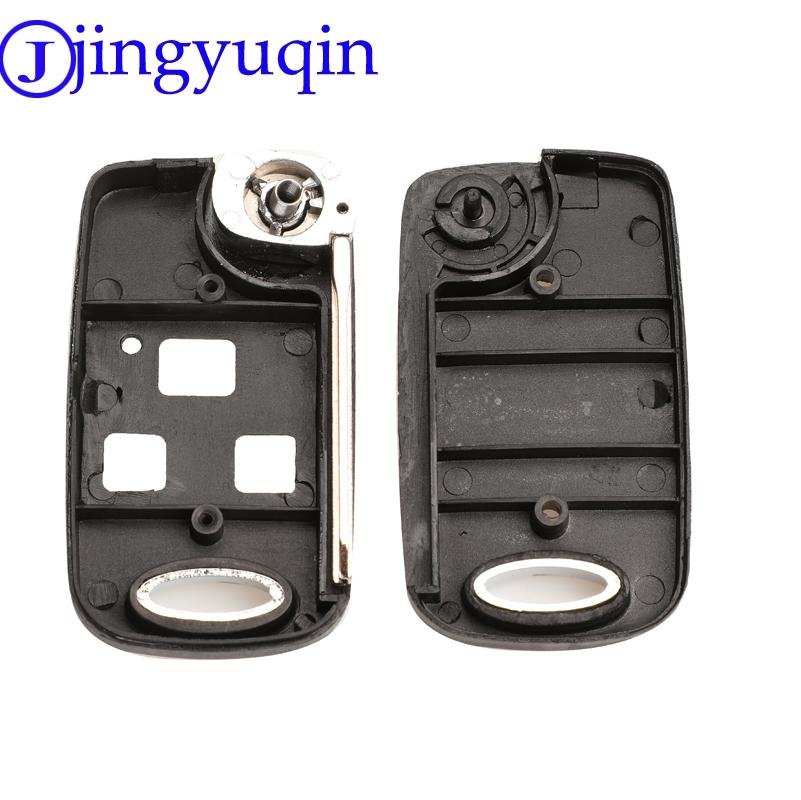 Jingyuqin Telecomando Pieghevole a Scatto Guscio Chiave Auto per Toyota Yaris Carina Corolla Avensis Copertura Toy43 Toy47 Toy48 Con Pulsanti