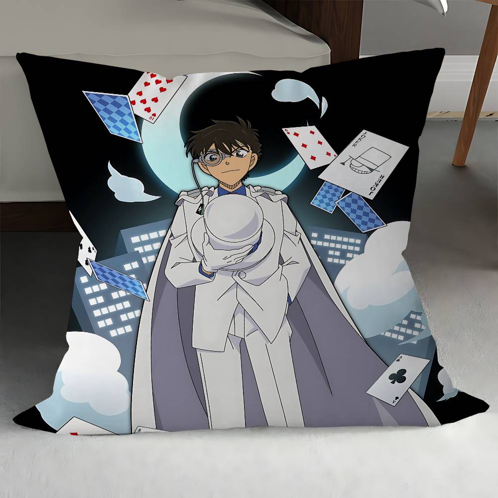 Anime Detective C-Conan Personalized Pillow Cover Kids Bedroom Wild Party Decor Pillowcase Kid Birthday Shower Gift
