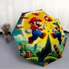1 stuks Mario Luigi Automatische Open/Sluit Klap paraplu, Winddicht 8-Rib Constructie, Lichtgewicht Reisparaplu voor Dames/Heren 48