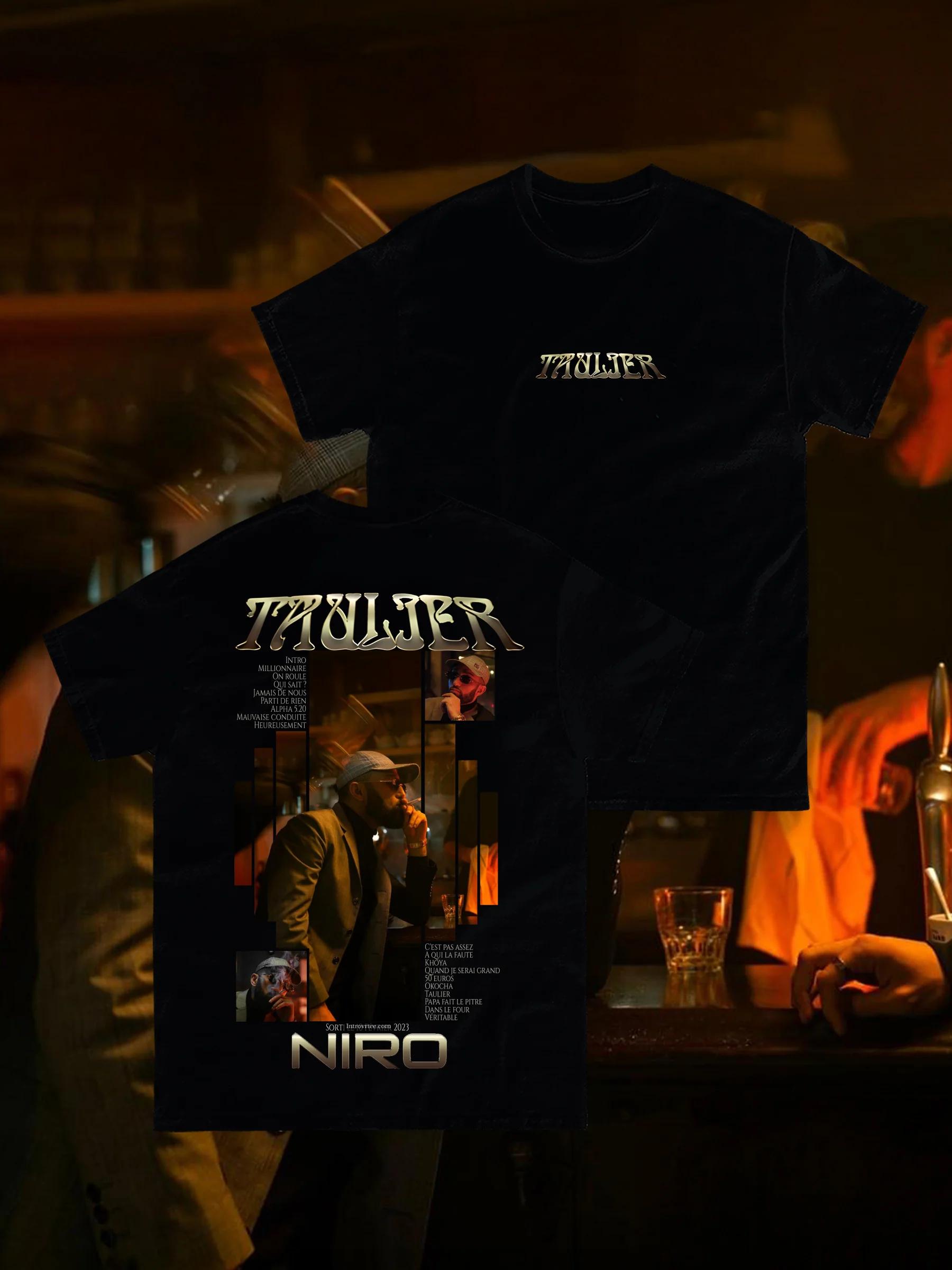 

Fashion Singer Niros Album Taulier Graphic Printed Tshirts Unisex Women Fashion Hip Hop Streetwear T Shirt Casual Cotton M