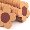 12 PCS Flower Cork Coaster for Drinks, Absorbent and Reble Non-Slip Heat Resistant Coffee Coasters, 100% Natural Cork 4 inch Flower Shape Farmhouse
